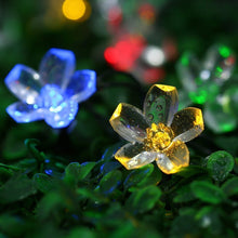 Solar-Powered Flower String Lights