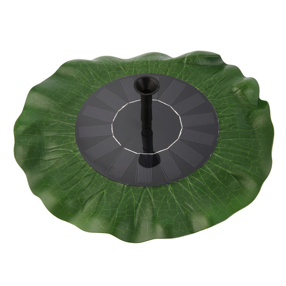 Solar Powered Floating Lily Pad Fountain